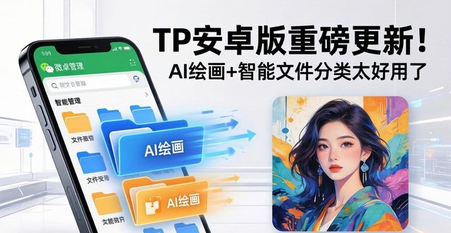 重大更新！tp 2025安卓版引入AI绘画工具与智能文件分类系统！_安卓端绘画_安卓绘画知乎